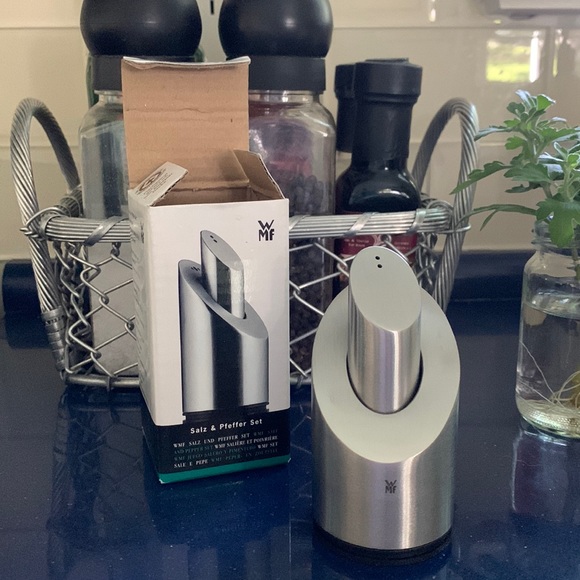 WMF Kitchen Wmf Stainless Steel 2 In Salt And Pepper Shaker Set
